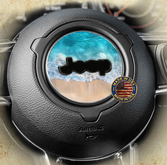 Beach Steering wheel decal 110