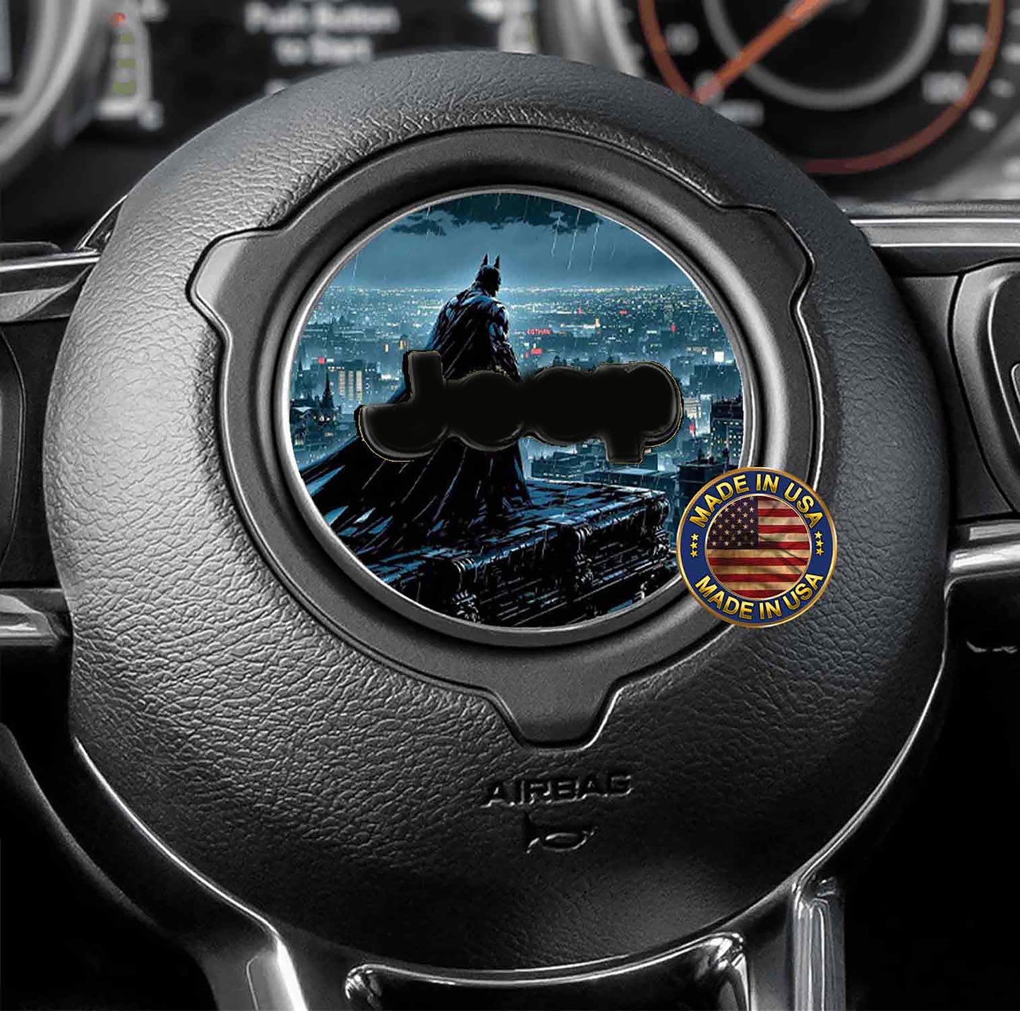 Steering wheel decal batman 109