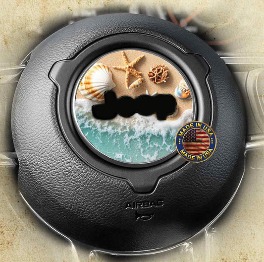 Steering wheel decal Sea shells 193