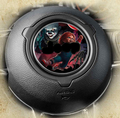 Steering wheel decal chuck