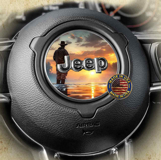 Steering wheel decal fishing