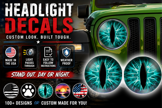 Teal eyes for the headlight decals 163