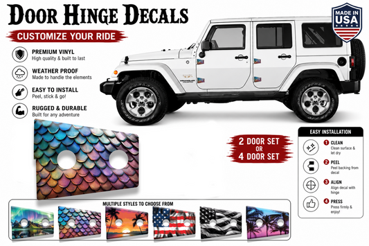 Dragon scales Door hinge decals 17