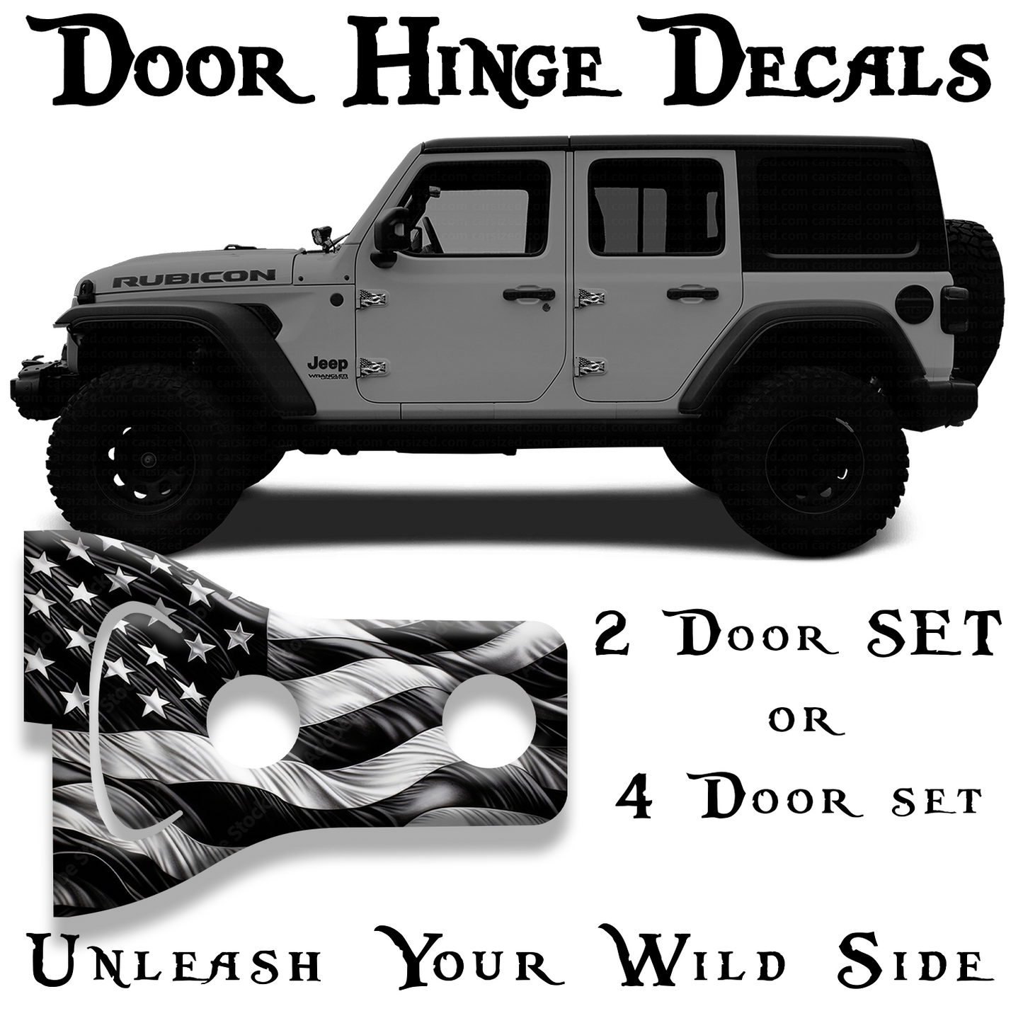 Black and white Flag COMBO hinge DEAL 2