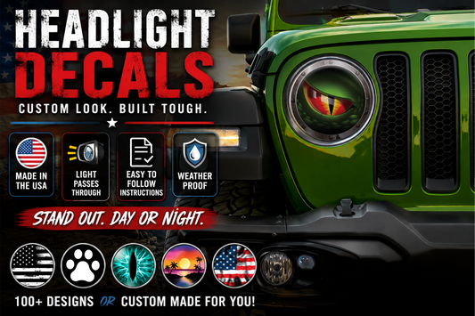 dinosaur headlight decal 43