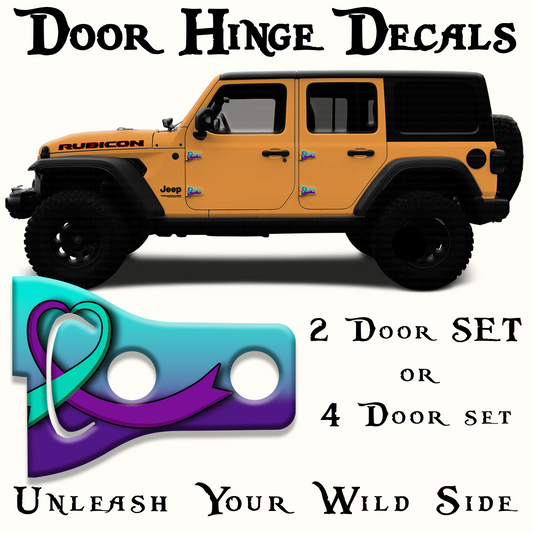 Suicide awareness  Door hinge decals 62
