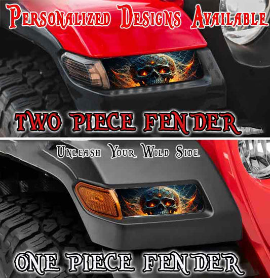 Skull Jl and Gladiator Turn signal decal 71