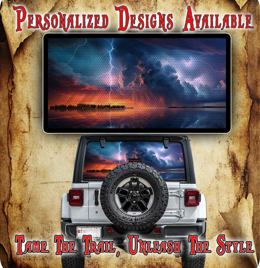 Lighting Rear window see through graphic.