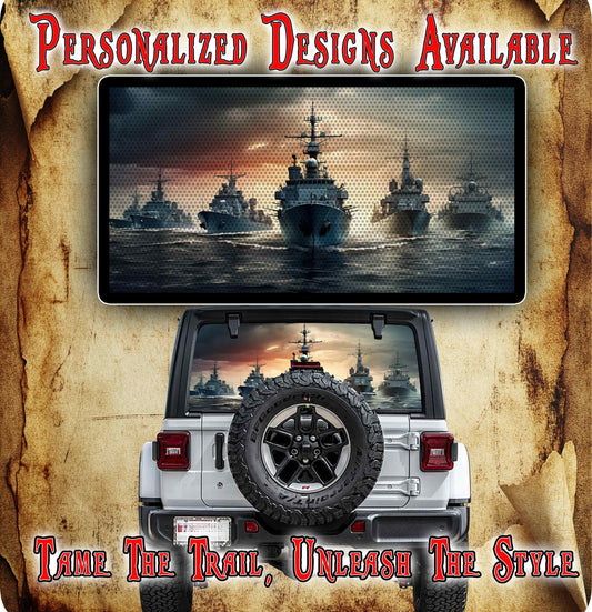 ship Rear window see through graphic.