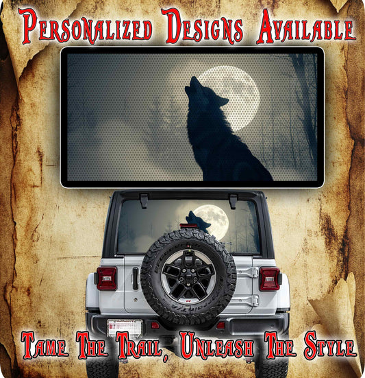Wolf Rear window see through graphic.