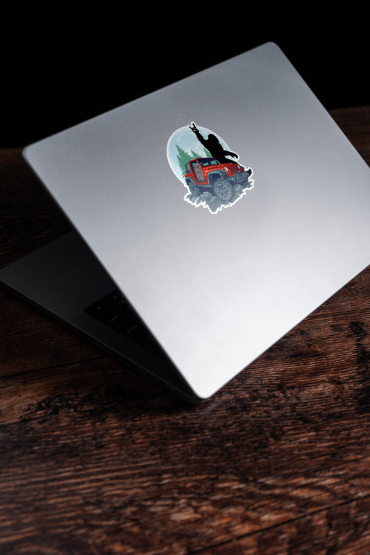 Bad moon rising window sticker
