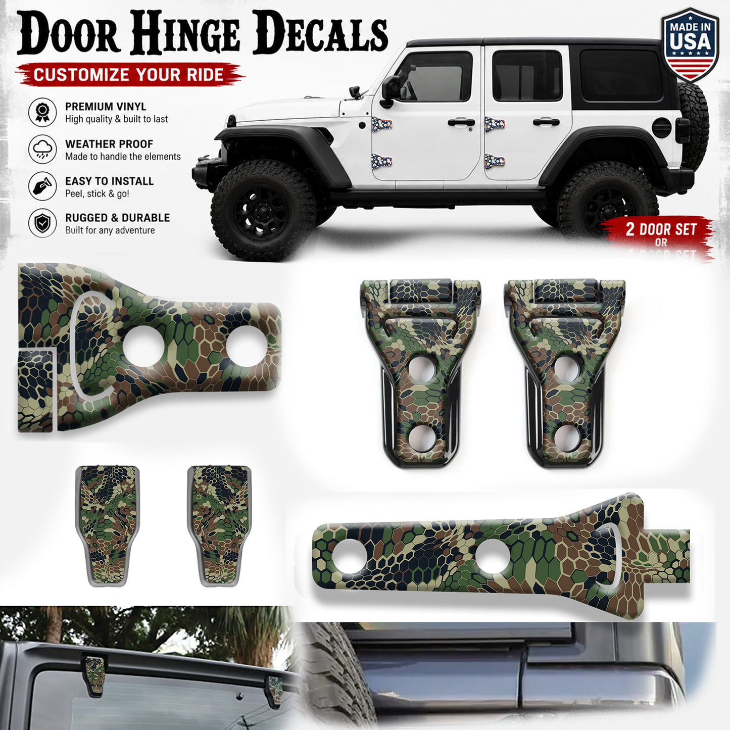 Camo print hinge bundle 10