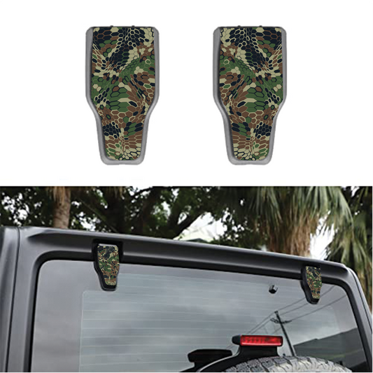 Camo print Rear liftgate hinge overlay decal 10