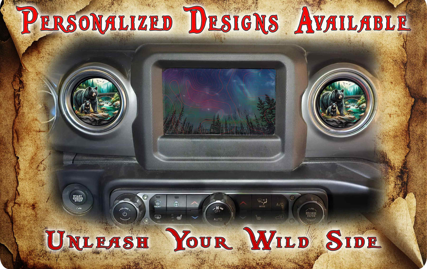 Steering wheel decal Bear 155