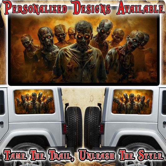 Zombie Rear quarter window see through graphic.