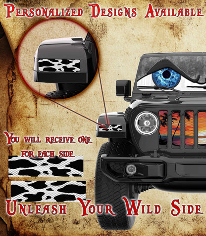 Cow print Jl and Gladiator Turn signal decal.