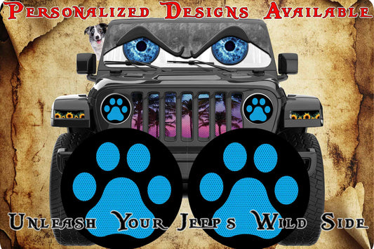 Blue Paw print