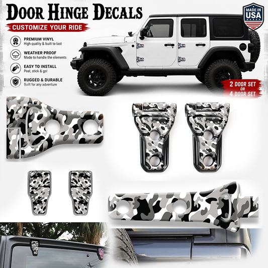 black and white Camo print hinge bundle 13