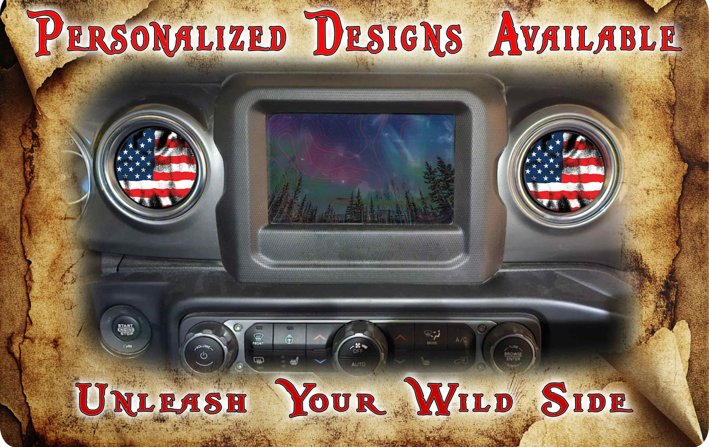 Steering wheel decal American Flag 157