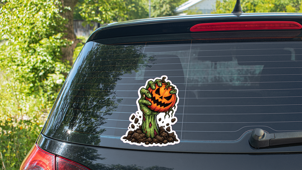 Zombie hand pumpkin 15