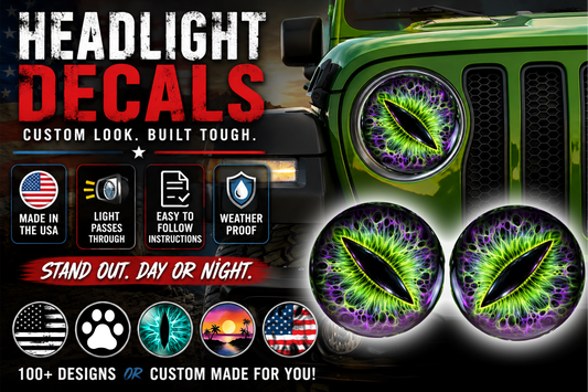 Alien Eye Headlight Decals 179