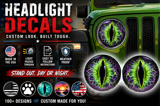 Alien Eye Headlight Decals 179