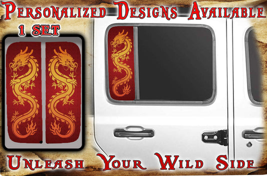 Side door window Red dragon 179