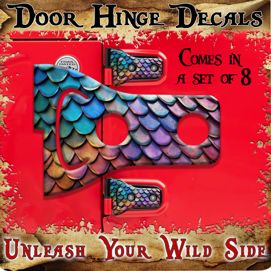 Dragon scales Door hinge decals 17