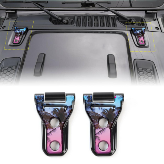 Island palms hood hinge decals 19