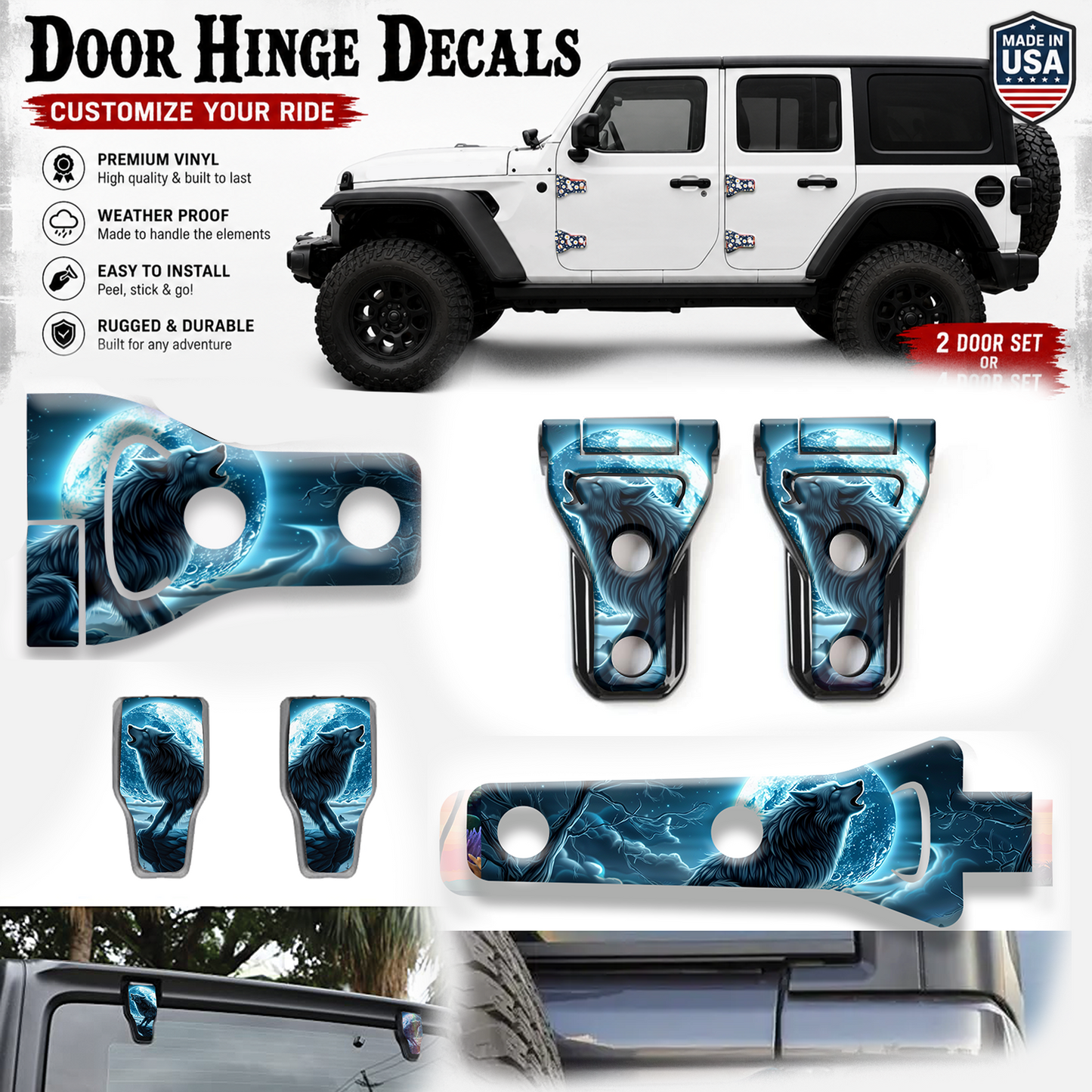 Wolf and moon hinge bundle 20