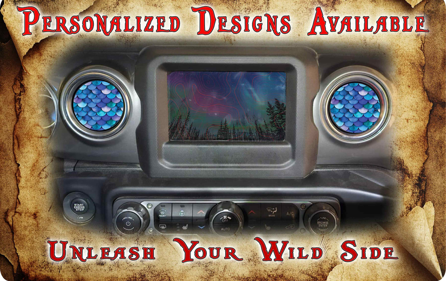 Steering wheel decal Mermaid scales 217