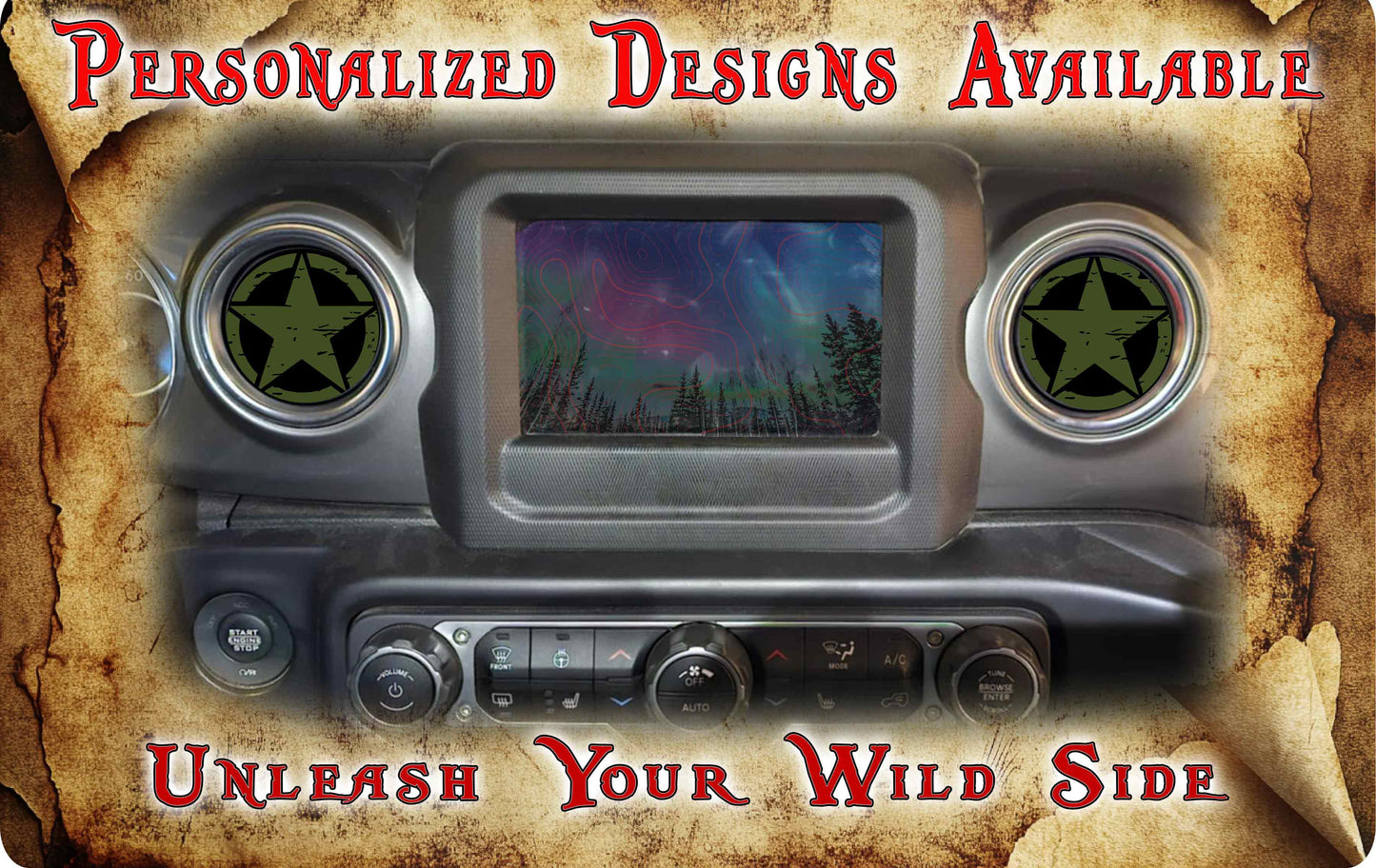 Steering wheel decal Oscar mike star 225