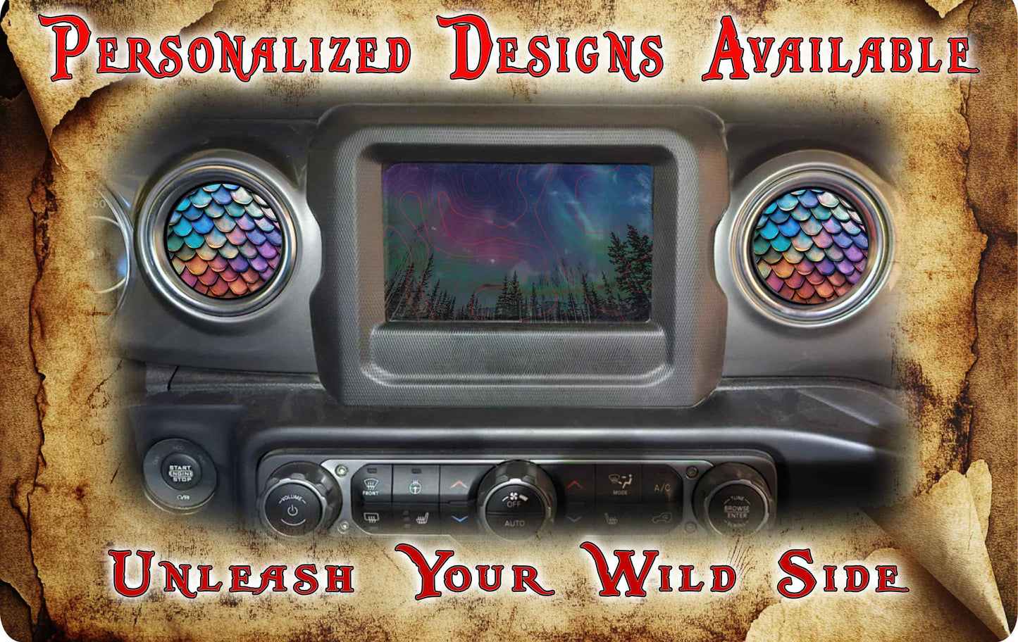 Steering wheel decal Dragon scales 230