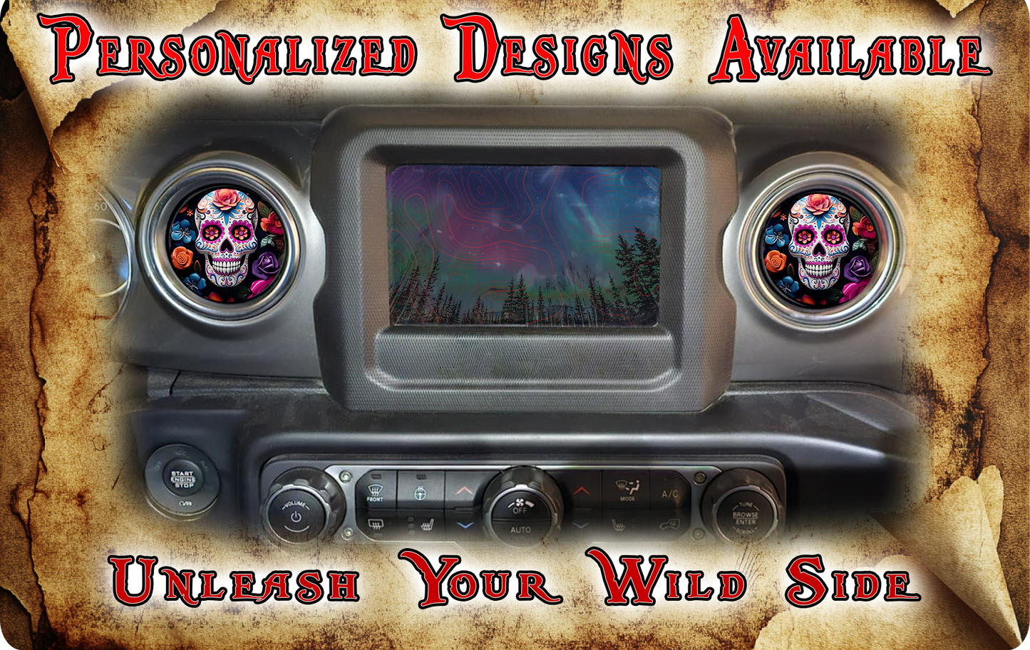 Steering wheel decal Sugar skull decal 272