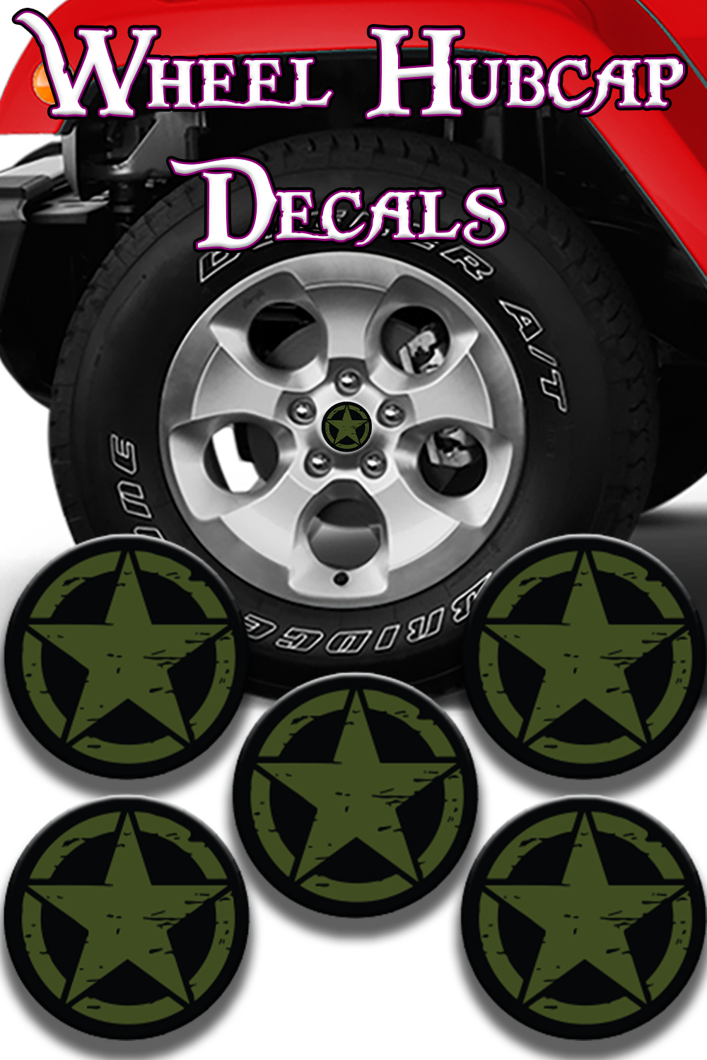 Oscar mike design Hub cap decal 27