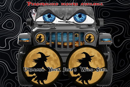 Witch and moon for a round beast headlight.