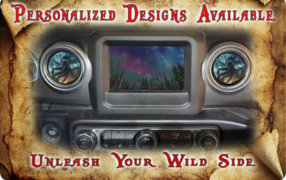 Steering wheel decal Kraken