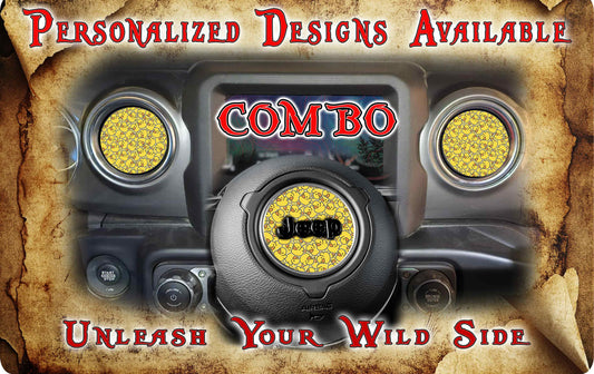 Steering wheel decal Ducks