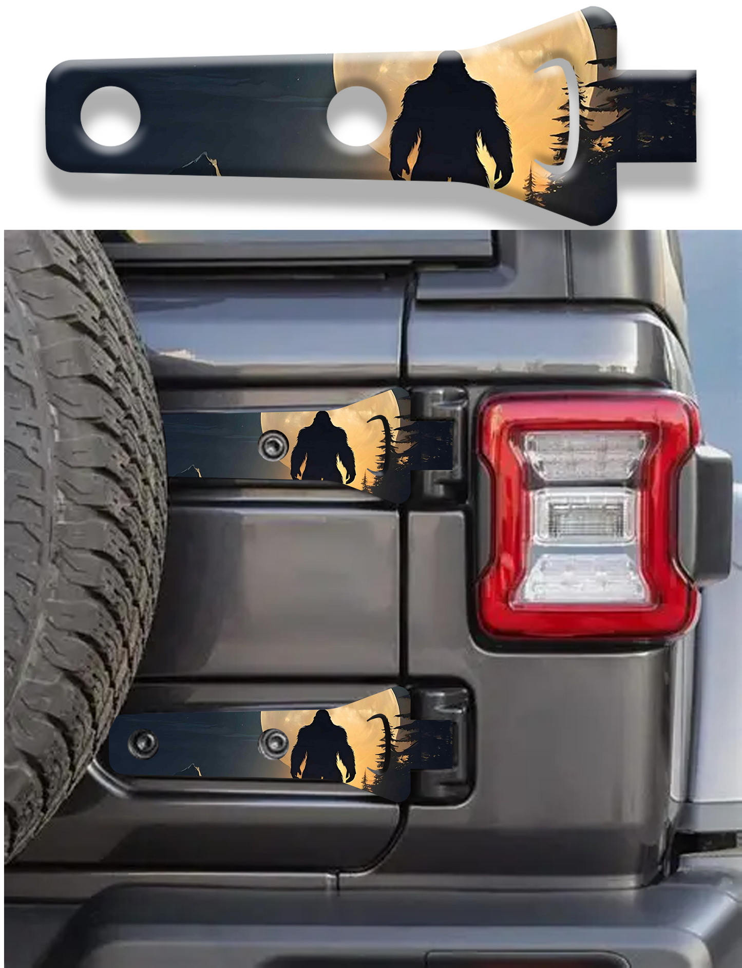 Rear gate hinge decal bigfoot 35