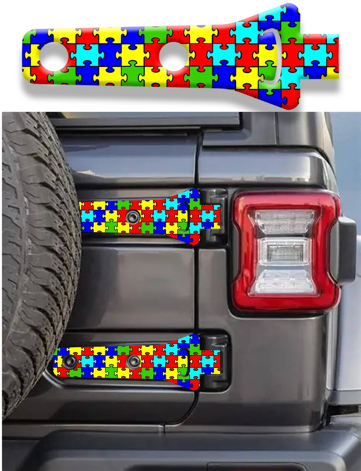 autism  Rear gate hinge decal  38