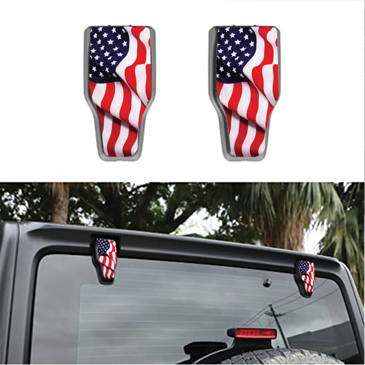 American flag Rear liftgate hinge overlay decal 3
