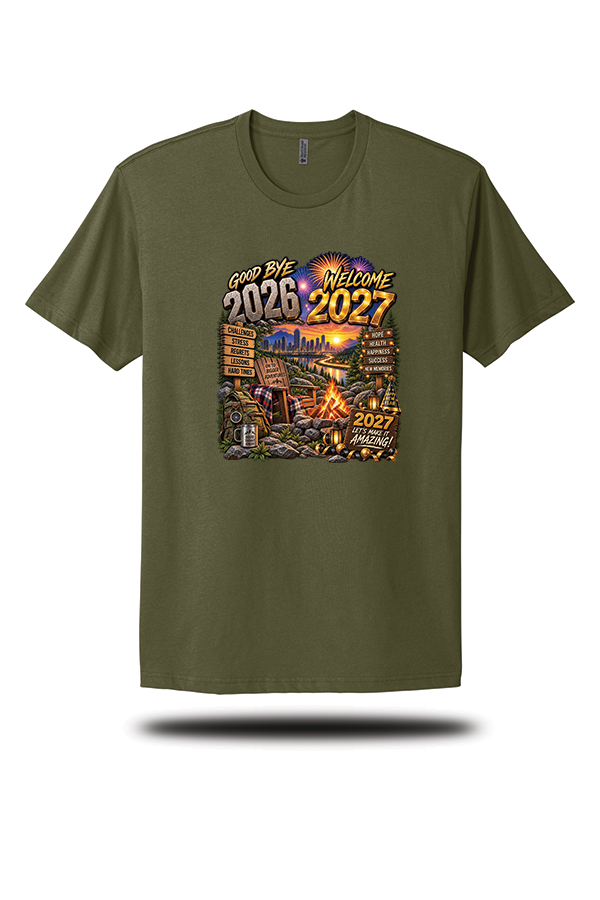 Goodbye 2026 Welcome 2027 New Year Adventure T-Shirt