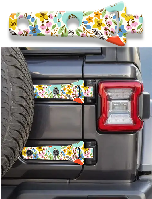 flowers scales Rear gate hinge decal  43