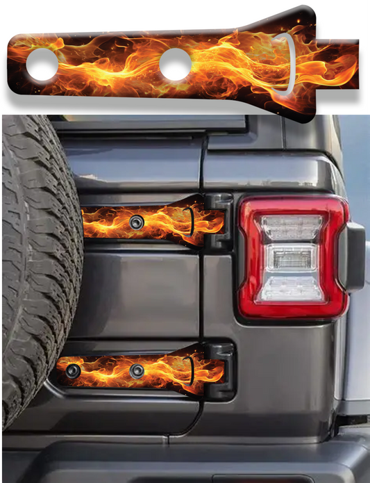 Rear gate hinge decal Fire 48