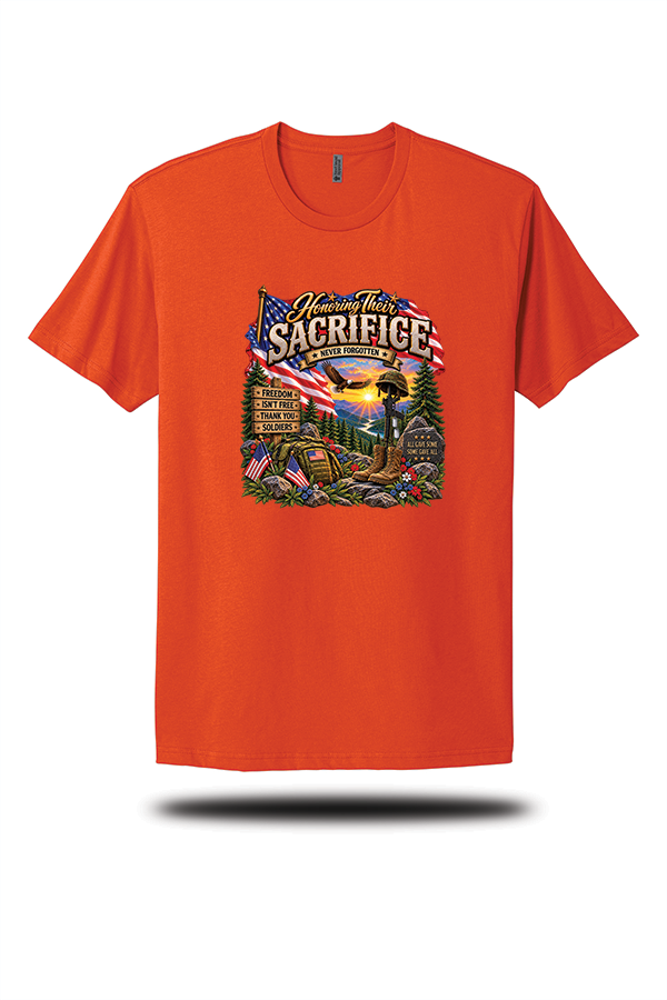 Honoring Their Sacrifice – Never Forgotten T-Shirt