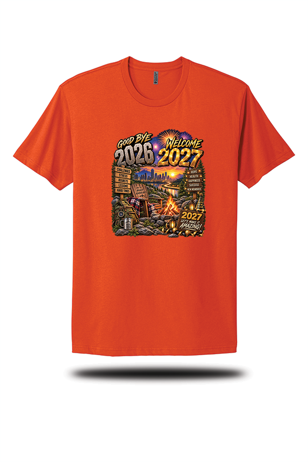 Goodbye 2026 Welcome 2027 New Year Adventure T-Shirt