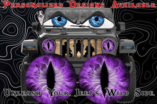 Purple cat eyes