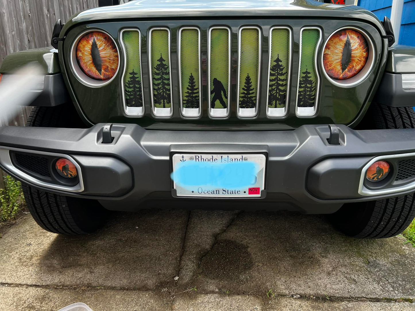 Bigfoot cabin for a round beast headlight decal 57
