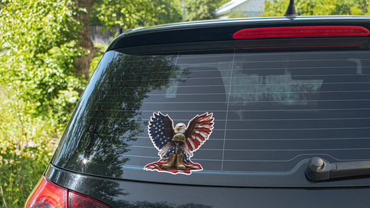 American Eagle with a flag cross s5