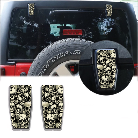 Skulls Rear liftgate hinge overlay decal 5